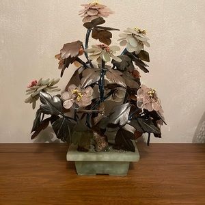 Vintage Chinese Quartz Jade Tree